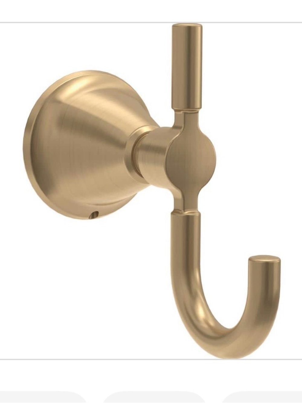 New Delta Lorna J-hook in champagne bronze robe towel bath hook
